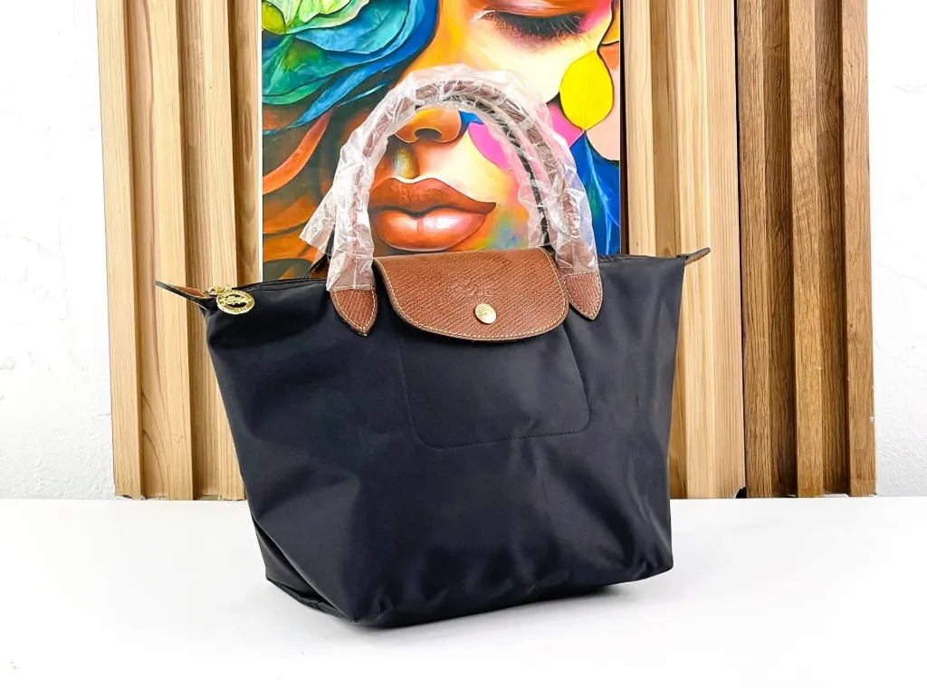 Longchamp Le Pliage Original S Handbag (Black, 27↕️ X 40↔️)