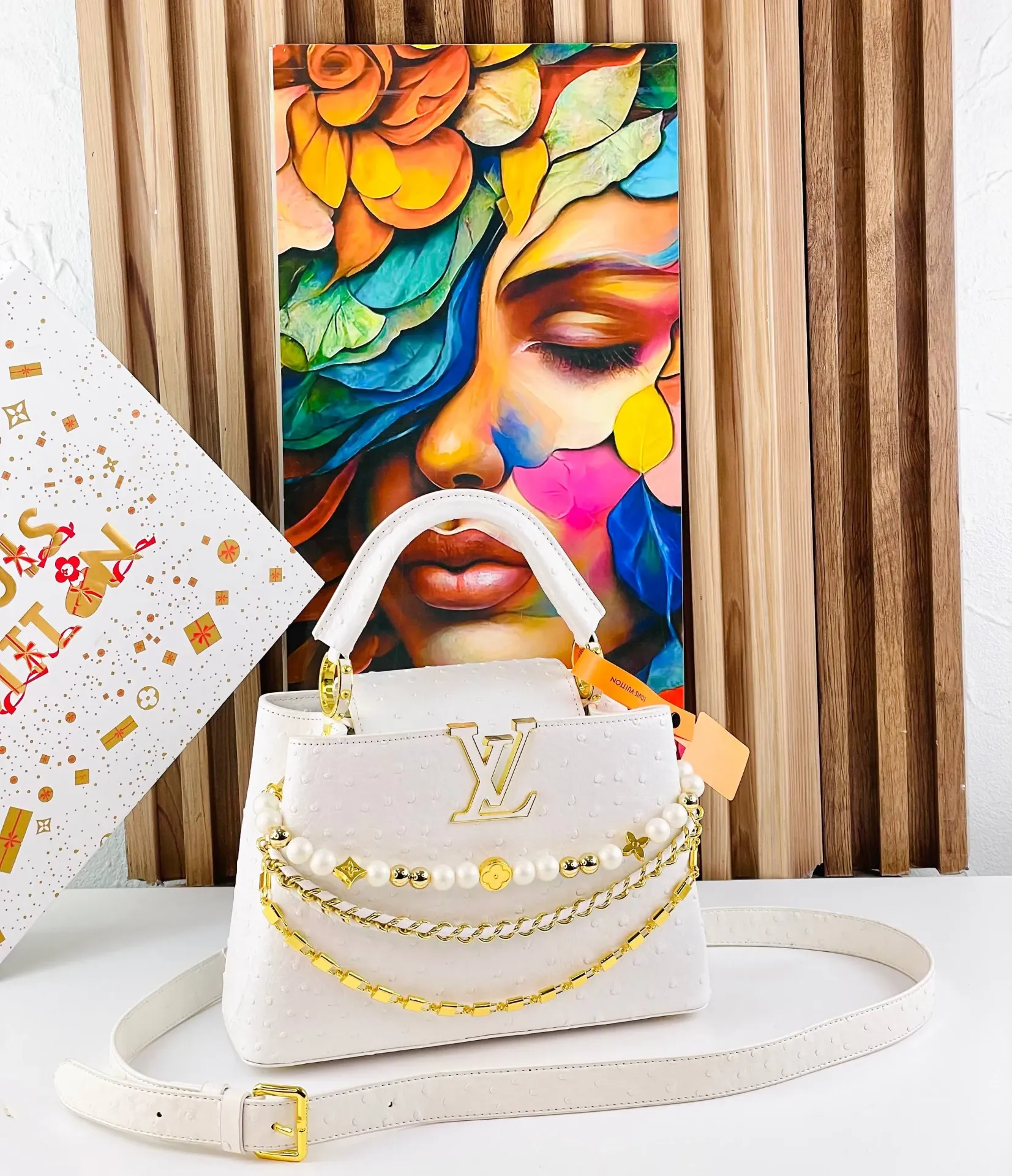 Louis Vuitton Pearl Chain Handbag