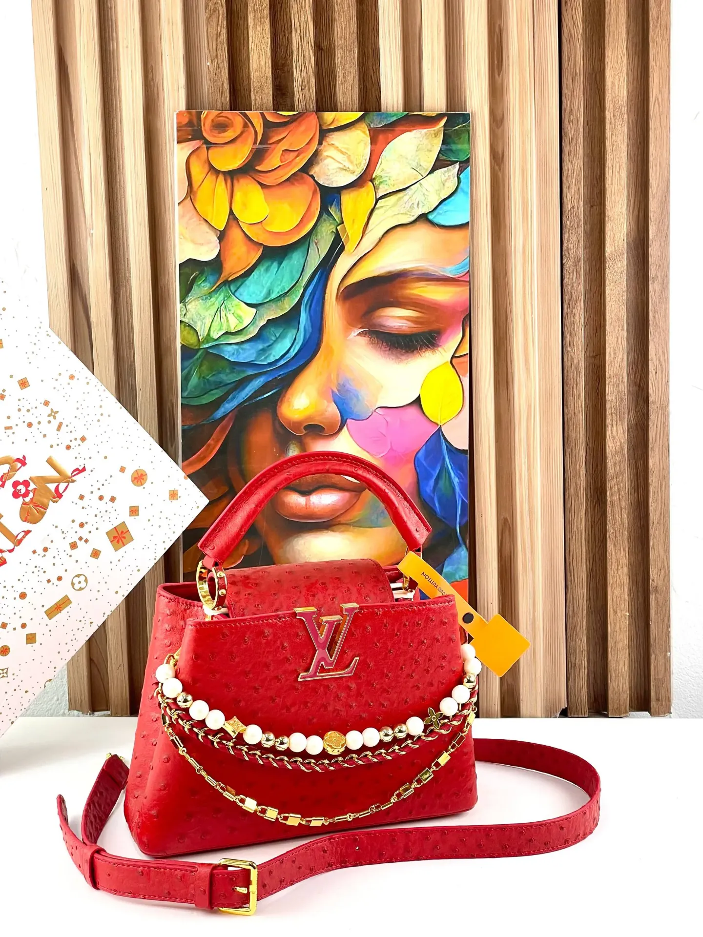 Louis Vuitton Pearl Chain Handbag